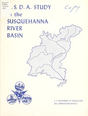 Cover of: U.S.D.A. study in the Susquehanna River basin