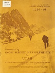 Cover of: Summary of snow survey measurements for Utah