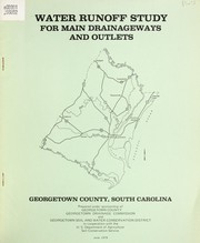 Cover of: Water runoff study for main drainageways and outlets