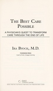 best books about palliative care The Best Care Possible