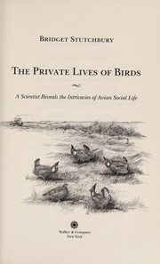 best books about bird watching The Private Lives of Birds: A Scientist Reveals the Intricacies of Avian Social Life