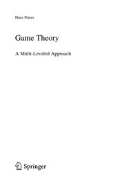 best books about game theory Game Theory: A Multi-Leveled Approach