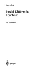 Cover of: Partial differential equations
