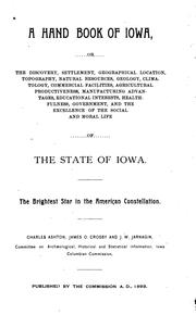 Cover image for A Hand Book of Iowa