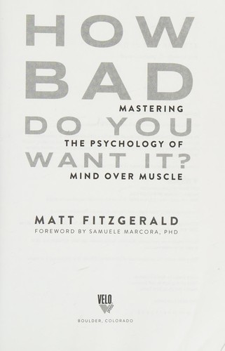 Cover image for How bad do you want it?