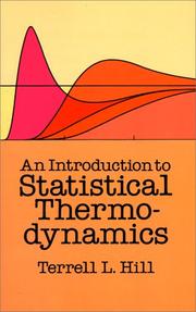 Cover of: An introduction to statistical thermodynamics
