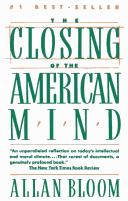 Cover of: The Closing of the American Mind