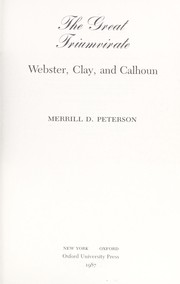 Cover of: The great triumvirate
