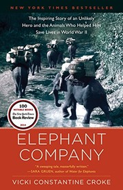 best books about animals for adults The Elephant Company