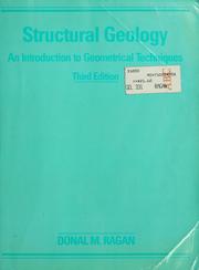 Cover of: Structural geology