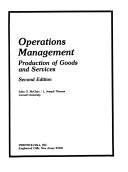 Cover of: Operations management