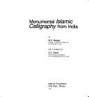 Cover of: Monumental Islamic calligraphy from India