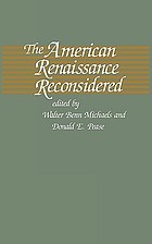 Cover of: The American Renaissance reconsidered