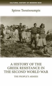 Cover of History of the Greek Resistance in the Second World War