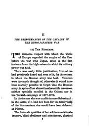Cover of: The cavalry in the Russo-Japanese war