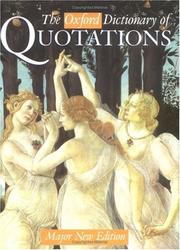 Cover of: The Oxford dictionary of quotations