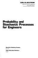 Cover of: Probability and stochastic processes for engineers