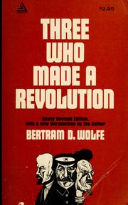 Cover of: Three who made a revolution