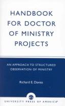 Cover of: Handbook for doctor of ministry projects