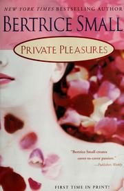 Cover of: Private Pleasures