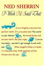 Cover of: I wish I'd said that