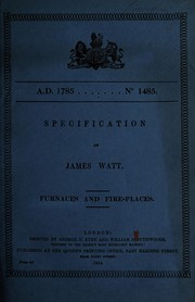 Cover of: Specification of James Watt