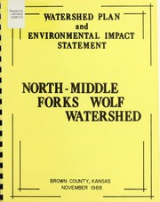 Cover of: Watershed plan and environmental impact statement