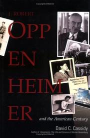 Cover of: J. Robert Oppenheimer and the American century