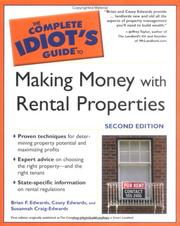 Cover of: The complete idiot's guide to making money with rental properties