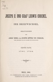 Cover of: Joseph II und Graf Ludwig Cobenzl