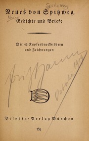 Cover of: Neues von Spitzweg