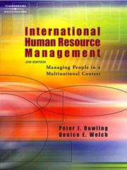 Cover of: International human resource management