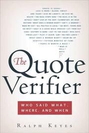 best books about quotes The Quote Verifier