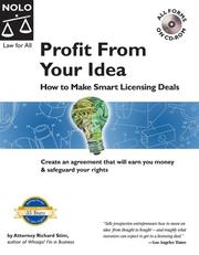 Cover of: Profit from your idea: How to Make Smart Licensing Deals