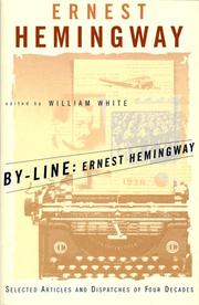 Cover of By-line: Ernest Hemingway
