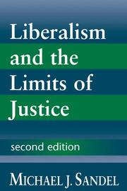 Cover of: Liberalism and the Limits of Justice