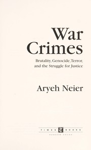 Cover of: War crimes