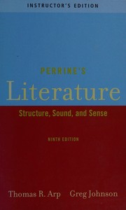 Cover of: Perrine's literature--structure, sound and sense--Ninth edition