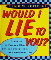 Cover of: Would I lie to you?