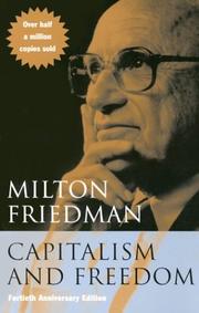 Cover of: Capitalism and freedom