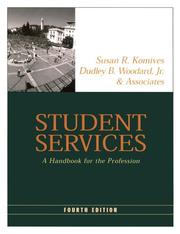 Cover of: Student services: a handbook for the profession