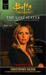 Cover of: Prophecies (The Lost Slayer #1)