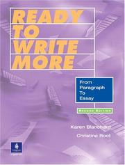 Cover of: Ready to Write More: from paragraph to essay