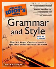 best books about English Grammar The Complete Idiot's Guide to Grammar and Style