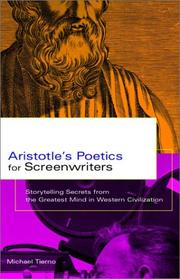Cover of: Aristotle's poetics for screenwriters