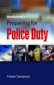 Cover of: Blackstone's preparing for police duty