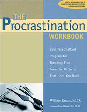 best books about Overcoming Procrastination The Procrastination Workbook