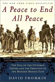 best books about The Middle East A Peace to End All Peace
