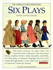 Cover of: Six plays for girls and boys to perform