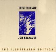 Cover of: Into Thin Air: A personal account of the Everest disaster